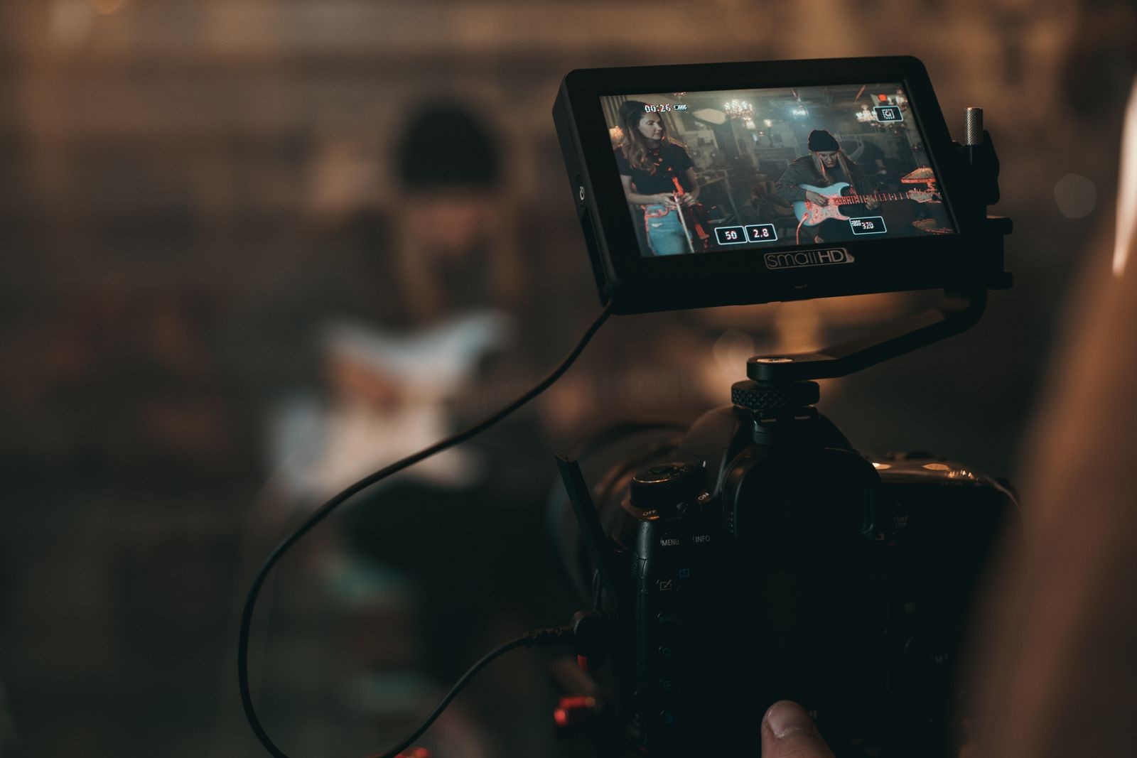 On-set video production for a brand campaign